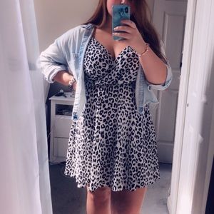 Cheetah print dress